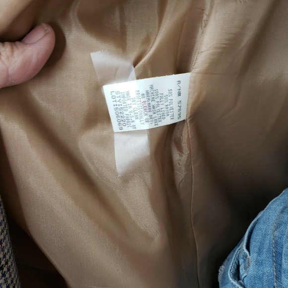 Vintage Womens Requirements 14 Houndstooth Plaid Blazer Jacket Made Is USA - Picture 10 of 10